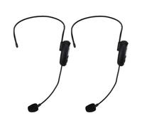 Annadue de Micrófono con Auriculares Inalámbricos Avanzado 2,4G UHF para Enseñar Orientación Física (1 por 2)