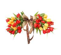 Annadue Decoración de Pared Tridimensional de Tela de Seda Circular de Ratán para Puerta, Colgante de Pared de Dintel Falso Nunca Marchito para Decoración de Fiesta (200.00)