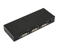 Annadue Divisor DVI, 1 en 2 Salidas 2 Puertos DVI Dual Monitores Distribución Duplicador Divisor de Video, 36bit Color 4K sin Pérdida, para PC Laptop DVR Proyector HDTV