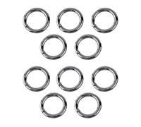 Annadue Durable 10 Uds Anillos Tóricos de Resorte de Metal Aleación de Zinc Hebilla de Gancho a Presión de 28mm para Bolso de Hombro DIY Negro