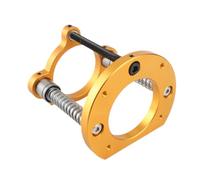 Annadue Elevador de Enrutador Ajustable para Máquina Recortadora, Diámetro de Sujeción de 63,5-65 Mm de Elevación de Base Debajo de la Mesa de Aluminio con Manivela, Ajuste de de 70 Mm Dorado