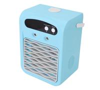 Annadue Enfriador de Aire de Escritorio, Aire Acondicionado de Escritorio USB con Humidificador, Ventilador Silencioso Recargable con Tanque de 1000 Ml para Dormitorio, Oficina, Ventilador Portátil