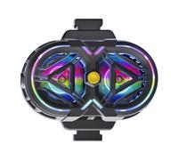 Annadue Enfriador de Teléfono Celular, Ventilador de Refrigeración de Teléfono Móvil Semiconductor de Alta Potencia de Doble Núcleo,Ventilador del radiador del teléfono móvil con luces