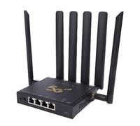 Annadue Enrutador Portátil 5G, Dispositivo de Punto de Acceso Móvil WiFi 6 con Ranura para Tarjeta SIM, Enrutador WiFi Gigabit de Doble Banda con 6 Antenas para Viajes en Casa, Camping