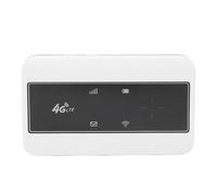 Annadue Enrutador WiFi Portátil 4G LTE, Batería de 2100 MAh Admite 10 Usuarios, Ranura de Tarjeta Micro Sim con 15 Días de Tiempo de Espera para Viajar (White)