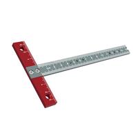 Annadue Escuadra en T de Metal, Herramienta de Dibujo de Carpintería de Aleación de Aluminio con Escala para Manualidades de Dibujo de Arquitecto