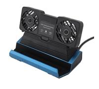 Annadue Estación de Acoplamiento RGB 9 en 1 para la Cubierta de Vapor y Aliado de Rog, Ventilador de Refrescante Dual, HDMI 4K 60Hz, Gigabit Ethernet, 100W PD, 4XUSB 3.0, Lector de