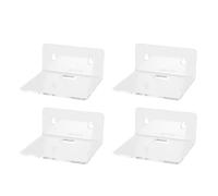 Annadue Estantes de Pared Acrílicos Compactos, Almacenamiento Que Ahorra Espacio para Equipos de Audio, Estante de Planta con Soporte de Carga para Decoración de Sala de Estar