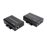 Annadue Extensor USB HDMI KVM Transmisión de 492 Pies/150 M sobre un Cat5e/6 HD 1080P, hasta 1,65 Gbps, para Proyectores, DVD, Decodificadores y Otros Dispositivos (Enchufe de la UE
