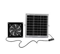 Annadue Extractor Solar Versátil y Kit de Ventilador de Ventilación de Alta Velocidad con Panel Solar de 8 W para Invernadero y Casa de Mascotas