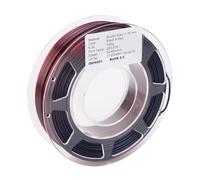 Annadue Filamento PLA 1,75 Mm Carrete 200 G Seda Negro Rojo Impresión 3D | Extrusión de doble tono, deformación mínima, fórmula inodoro, fuerte adherencia de capa, para máquinas FDM