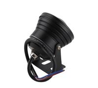 Annadue Foco LED RGB para Acuario, Lámpara Subacuática de 12V 10W para Jardín de Piscina y Pecera, Luz Sumergible (caparazón negro)