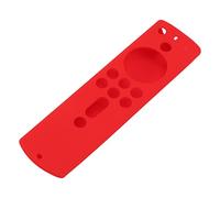 Annadue Funda Protectora de Silicona para Fire TV Stick 4K, Cubierta Antideslizante a Prueba de Golpes para Control Remoto, Dispositivo de Transmisión de TV Inteligente (Rojo)