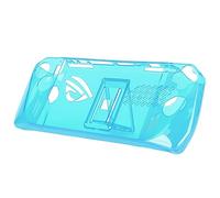 Annadue Funda Transparente a Prueba de Golpes, Funda Protectora de TPU Antideslizante con Soporte para ROG Ally 2023, Soporte Plegable, Funda Transparente para Consola Portátil (Blue)