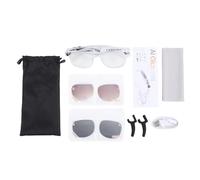 Annadue Gafas Inteligentes AI Cámara 8MP 1200P Grabación de Audio y Video Traducción en Tiempo Real Protección contra Luz Azul Control de Voz AI Reconocimiento de Fotos y Traducción