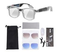 Annadue Gafas Inteligentes AI, Cámara de 8MP con Video 1200P Bluetooth 5.4 WiFi Sonido HiFi Micrófonos ENC Duales, con Traducción en Tiempo Real para Viajes Llamadas de Negocios Música