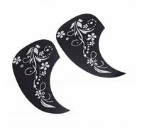 Annadue Golpeador de Guitarra Acústica con Forma de Lágrima, Placa Decorativa para Rascar, Accesorios de Protección de Guitarra, 2 uds. (Césped)