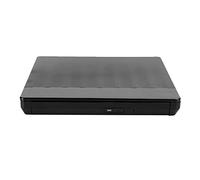Annadue Grabadora de DVD USB, Unidad óptica Externa, Espejo Horizontal Plug & Play + Proceso de Glaseado para XP / 2003 / Vista, etc. (Negro)