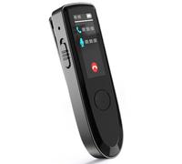 Annadue Grabadora de Voz Bluetooth, Reproductor de Música, Dispositivo de Grabación de Llamadas con Abrazadera Trasera, Grabación con una Tecla, Pantalla Digital (64G)