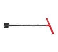 Annadue Herramienta Clave para Medidor de Agua de Acero de Primera Calidad, Llave Ergonómica con en T para Válvulas, Grifos, Uso Profesional, 1,67 Libras (rojo)