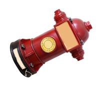 Annadue Hucha Retro con Boca de Incendios, Caja única para Monedas, Hucha para Decoración del Hogar, Tarro de Ahorro de Dinero (Rojo)