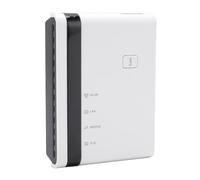 Annadue Impresión del Servidor de 4 Puertos USB 2.0 Ethernet y 2.4g WiFi Network Printer Hub, Compatible con/OS, para el Almacén de la Oficina en el Hogar (Enchufe de la UE)