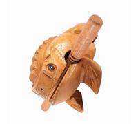 Annadue Instrumento Musical de Madera de Tailandia, Artesanía Tradicional, Croar de la Suerte, Decoración Hecha a Mano para Escritorio de Oficina en Casa (N° 4 12,7 CM)