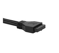 Annadue Interfaz de de 2 Puertos USB 3.0 y 2 Puertos USB .0, Interfaz de de Computadora con Panel Frontal de Bahía de Disquete, Concentrador de de Alta Definición para Grabación de PC de Escritorio