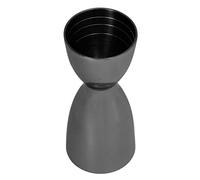 Annadue Jigger Doble de Cóctel de Acero Inoxidable, Taza Medidora de Barra con en Forma de U, Jigger Medidor de Vino para Barman, Herramienta para Mezclar Bebidas y Licores (chapado en negro)