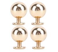 Annadue Juego de 50 Remaches Redondos de 8mm, Remaches de Bolas de Hierro para Ropa Artesanal, Accesorios de Cuero, Sujetadores de Tornillos Decorativos Sólidos y Duraderos (GOLD)