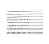 Annadue Juego de Brocas Helicoidales de 8 Piezas, Vástago Recto de Acero de Alta Velocidad HSS, Broca Extralarga de 4-10 Mm para Herramienta de Perforación de Madera