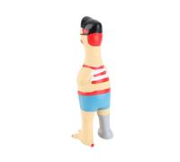 Annadue Juguetes Chirriantes para Perros, Pollo de Látex para Morder con Dientes Elásticos, Chirriante Divertido Interactivo para Aliviar el Aburrimiento (Pollo Pirata)