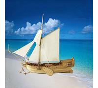 Annadue Kit de Barco de Vela de Madera para Bricolaje, Fácil Montaje, Excelente Artículo Decorativo para el Hogar para Niños y Adultos, Ideal para Crear una Atmósfera Cálida, Unisex, Adecuado para