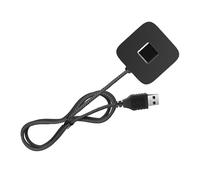 Annadue Lector de Huellas Dactilares USB para 10/11, Escáner Biométrico de Huellas Dactilares con Cifrado de Identificación Hello Plug-and-Play con Cable de Extensión de 5 Pies (Black)
