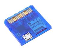 Annadue Lector de Tarjetas de Juego de Código Abierto para Consolas 2DS 3DS, Cartucho Flash de Juego DS DSI de 6 MB/s, Lector de Tarjetas Flash de Doble Potencia RP2040MCU para los Nuevos (Azul