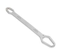 Annadue Llave Autoajustable de Doble Punta, Llave Ajustable de 8-22 Mm, Herramienta de Reparación de Automóviles Multifuncional para Mecánica, Bricolaje, Mantenimiento del Hogar (SILVER)