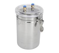 Annadue Máquina de Ordeño Manual de 2 Litros, Kit de Ordeño Portátil, Cubo de Acero Inoxidable que Ahorra Esfuerzo, Tapa Transparente para Ordeñar Ganado en Casa, Herramienta de Granja Lechera