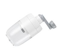 Annadue Máquina para Hacer Hielo Raspado Manual, Trituradora de Hielo Portátil, Máquina para Afeitar Manual, Caja de Transparente para Acampar en Casa, Bloque para Afeitar