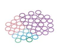 Annadue Marcadores de Punto Redondos de Colores Brillantes, Marcadores de Puntada Suave para Ganchillo, 40 Uds., Accesorios para el Hogar