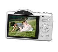 Annadue Mejor Cámara Digital 4K 75MP 2.8 Pulgadas Pantalla Táctil 16x Zoom WiFi de Doble Lente para Selfies y Fotos, Cámara de Enfoque Automático con Flash, Compartir con Familiares y (White)