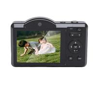 Annadue Mejor Cámara Digital 4K 75MP 2.8 Pulgadas Pantalla Táctil 16x Zoom WiFi de Doble Lente para Selfies y Fotos, Cámara de Enfoque Automático con Flash, Compartir con Familiares y (Black)