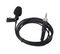 Annadue Micrófono de Solapa con Conector de Bloqueo de Tornillo de 3,5 Mm, Transmisor Inalámbrico, Condensador Omnidireccional, para Radiodifusión, Producción Cinematográfica, Creación