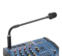 Annadue Micrófono Dinámico de Cuello de Cisne, Micrófono Profesional con Manguera Ajustable para Mezclador de DJ, Alimentación Fantasma, Enchufe XLR, con XLR Macho Estándar de 3 Pines,