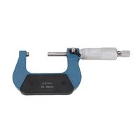 Annadue Micrómetro Exterior con Caja, Calibración Externa de la Métrica de Graduación de 25 a 50 Mm de 0.01 Mm, Herramienta Maquinista de Micrómetro de Precisión de Aleación para