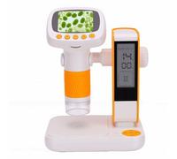 Annadue Microscopio USB para Niños, Microscopio Portátil de Mano 1000X con Luces LED Ajustables, Miniscopio de Bolsillo Inalámbrico para Laboratorio Escolar, Ciencias Naturales, A