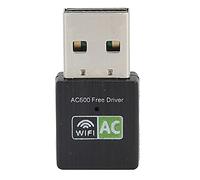 Annadue Mini Adaptador WiFi USB 600Mbps Banda Dual 2.4Ghz 5Ghz Tarjeta de Red Inalámbrica Receptor USB Adaptador Ethernet con Chip RTL8811CU para Plug and Play