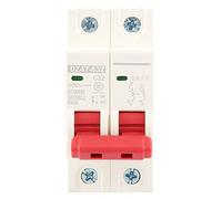 Annadue Mini Disyuntor DC 32A 500V 2P MCB, Protección contra Cortocircuitos contra Sobrecarga DZ47-63Z, Capacidad de Ruptura 6kA Retardante de Llama para Solar RV Marine