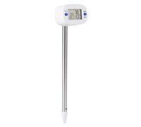 Annadue Mini Medidor de Temperatura del Suelo, Probador Electrónico Digital de Suelo con Sonda, Probador de Humedad con Pantalla LCD para Plantas de Jardín de Interior, Termómetro Higrómetro de