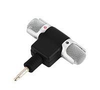 Annadue Mini Micrófono de Enchufe para Teléfonos, Mini Micrófono Condensador Direccional para Smartphone/Móvil, Se Puede Girar a 90 Grados, Adecuado para Usar con Medios Digitales como MD y DAT.