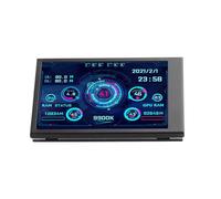 Annadue Mini Pantalla USB IPS de 3,5 Pulgadas, Monitor de Temperatura de la Computadora, Monitor de Datos HDD RAM de la CPU de la PC, Pantalla del Panel del Sensor de la PC (Negro)